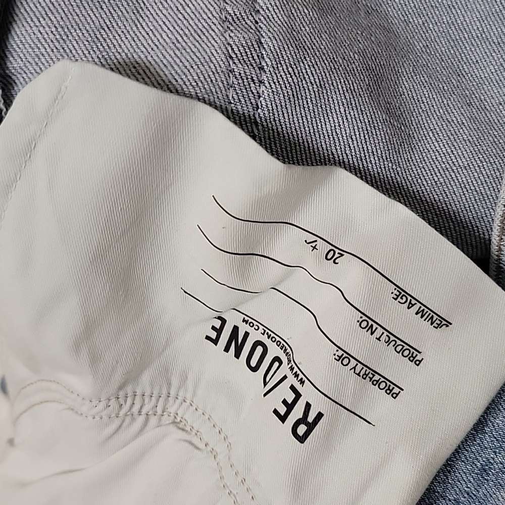 RE/DONE | High Rise 70's Straight Jeans W/Raw Hem - Picture 6 of 12